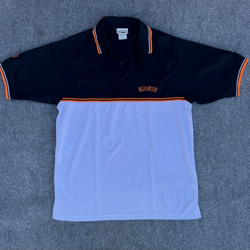 Rare Vintage Lee Sport Polo Shirt Giant San Francisco Size M